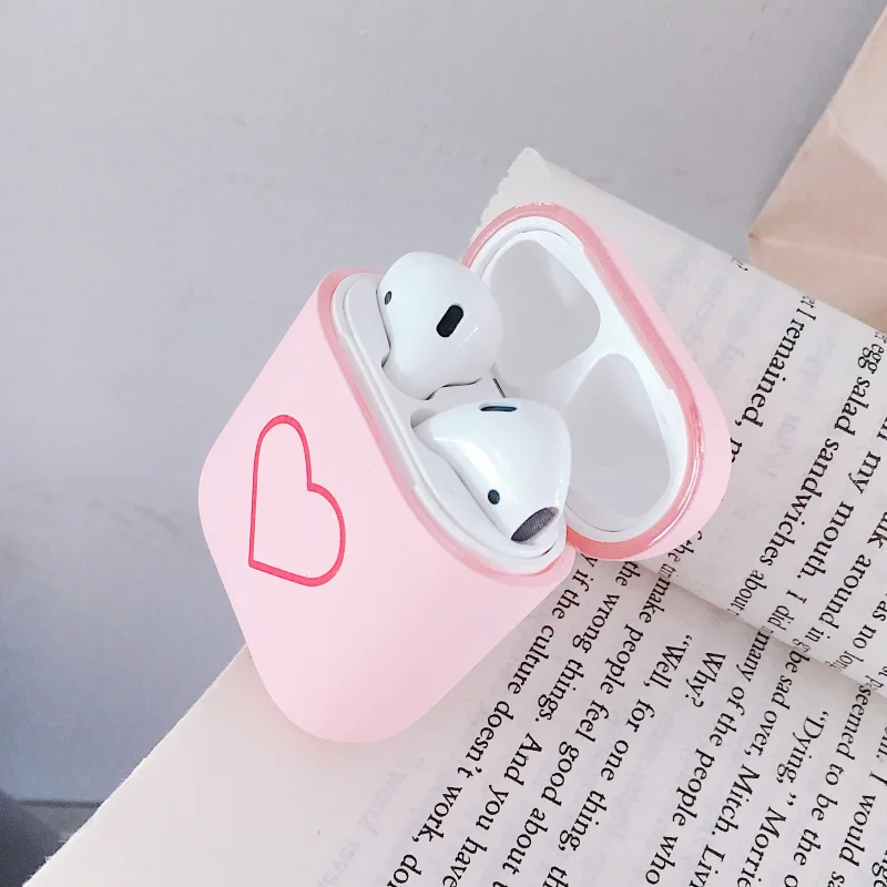 Матовый однотонный защитный чехол для AirPods PC Apple Airpod зарядки наушников Жесткий