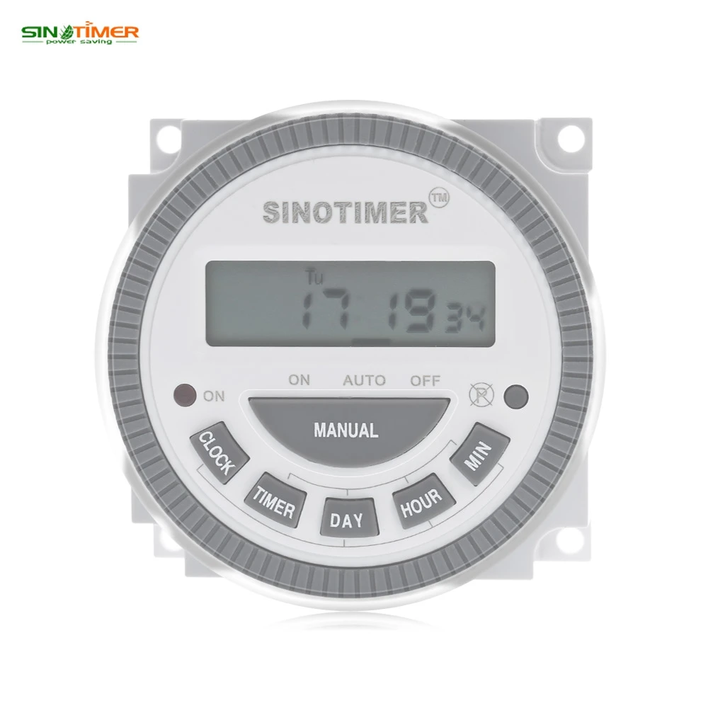 

SINOTIMER 110V Control Power Timer AC 16A Timer Switch Control High Quality 168 Hours Time Relay Electronic Instrument