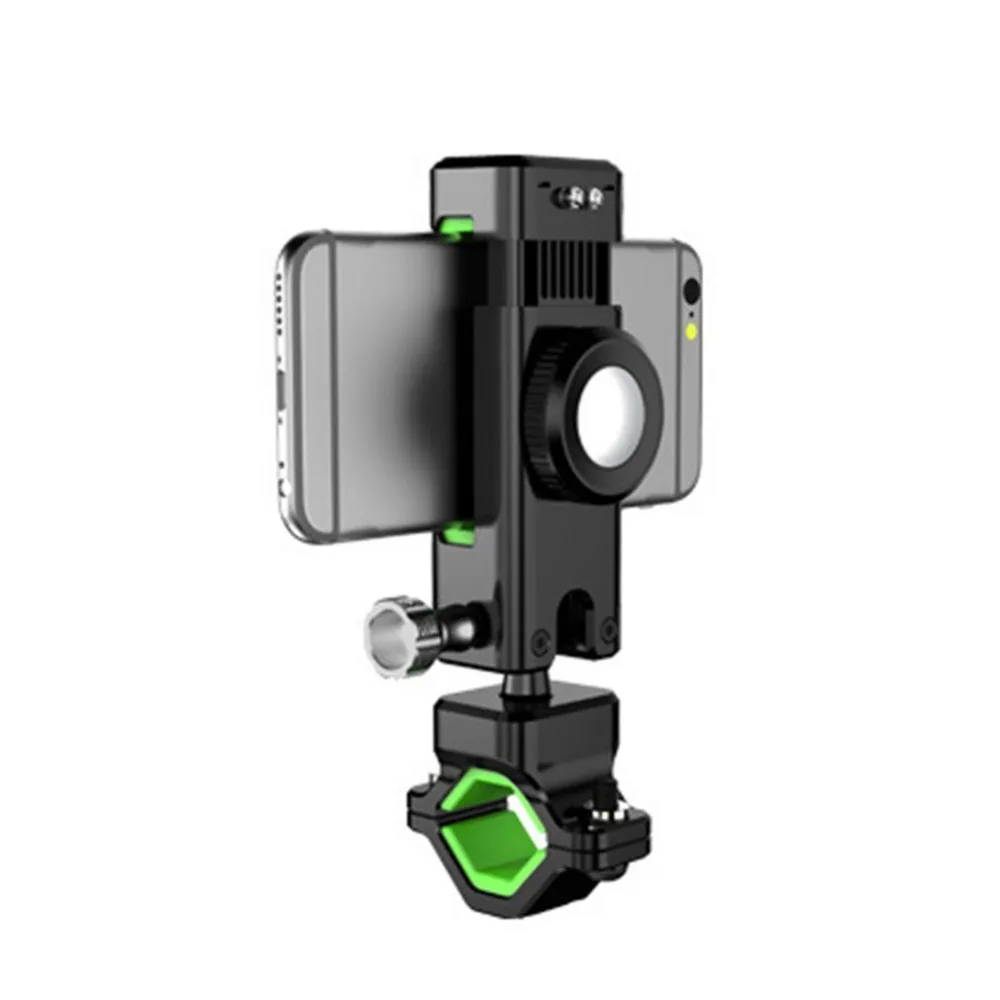 

Multifunction Bike Handlebar Mount Stand for Smart Phone Waterproof Compass LED Light Phone Holder for Cycling