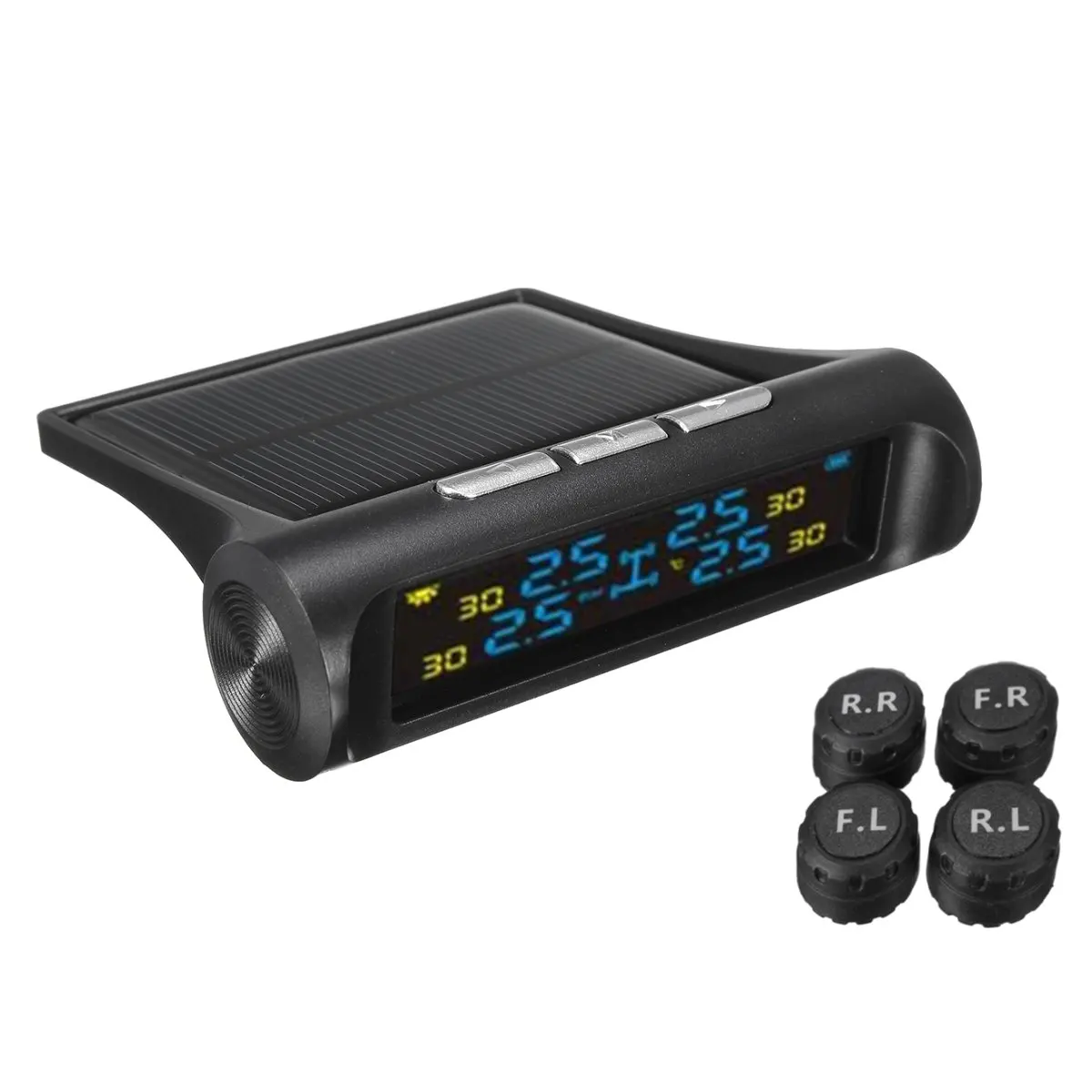 Digital LCD Display Wireless Solar TPMS Car Tire Pressure Monitoring System + 4 External Sensor Security Tire Pressure Alarm Digital LCD Display Wireless Solar TPMS Car Tire Pressure Monitoring System + 4 External Sensor Security Tire Pressure Alarm