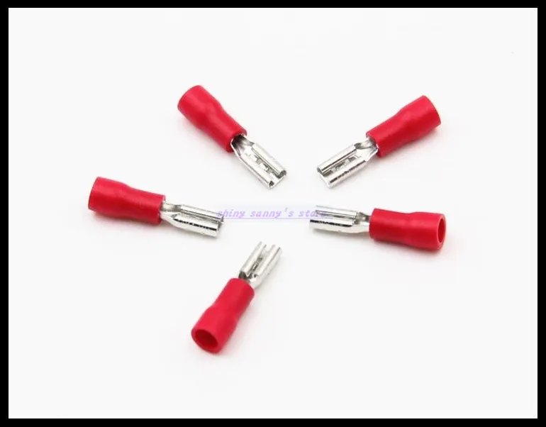 200 шт./лот FDD1.25-110(5) Red 22-16 AWG 0 5-1 5 мм2 женский изолированный Электрический обжимной