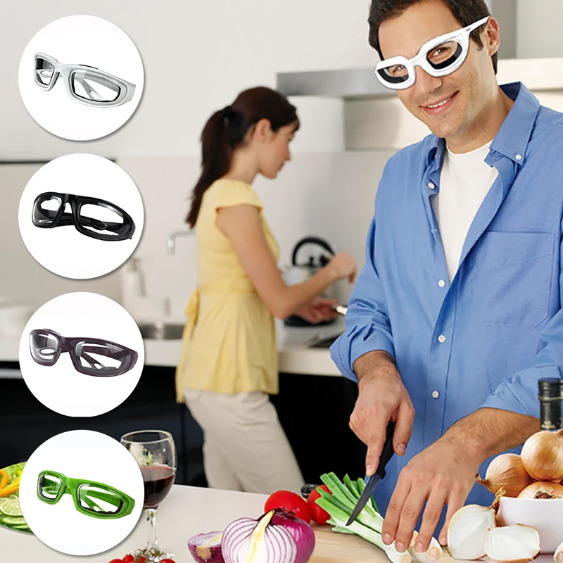 

2018 Safety Goggles Practical 4color Onion Goggle BBQ Resin Cut Onions Protective Glasses Kitchen Drop Shipping