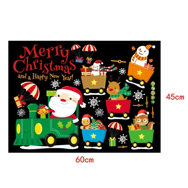 Aliexpress.com : Buy Christmas Window Stickers Shop Snowman Snowflake