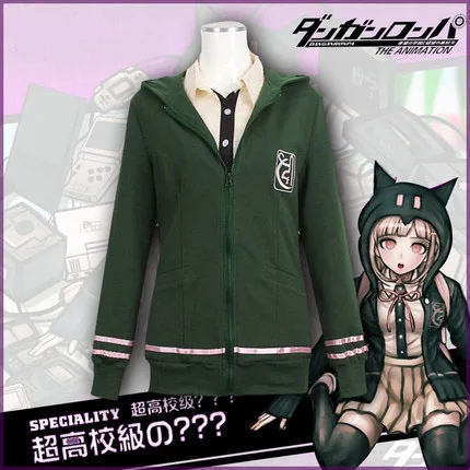 Костюм для косплея аниме DanganRonpa 2 костюм Nanami chiaki куртка рубашка юбка полный