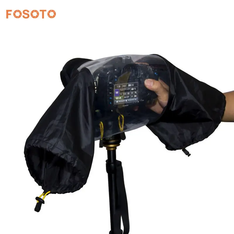 Fosoto фото профессиональная цифровая зеркальная камера крышка водонепроницаемый непромокаемый дождь мягкая сумка для Canon Nikon Pendax sony DSLR камера s