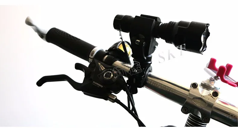 Flash Deal MEIJUN mountain bike multifunction large-diameter lamp clip 360 degree rotation / bicycle accessories bicycle equipment 5