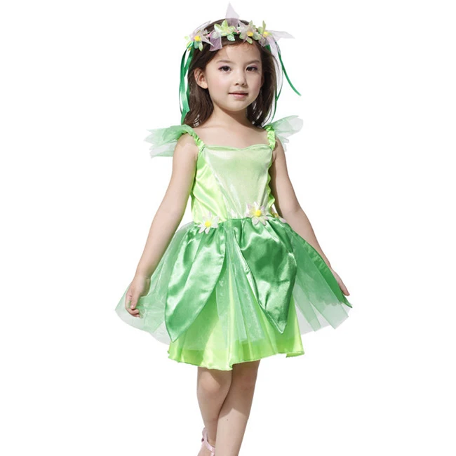 Девушки Зеленый Платье Leg Avenue Neverland Лесной Феи Tinkerbell Хэллоуин Косплей Костюм Для