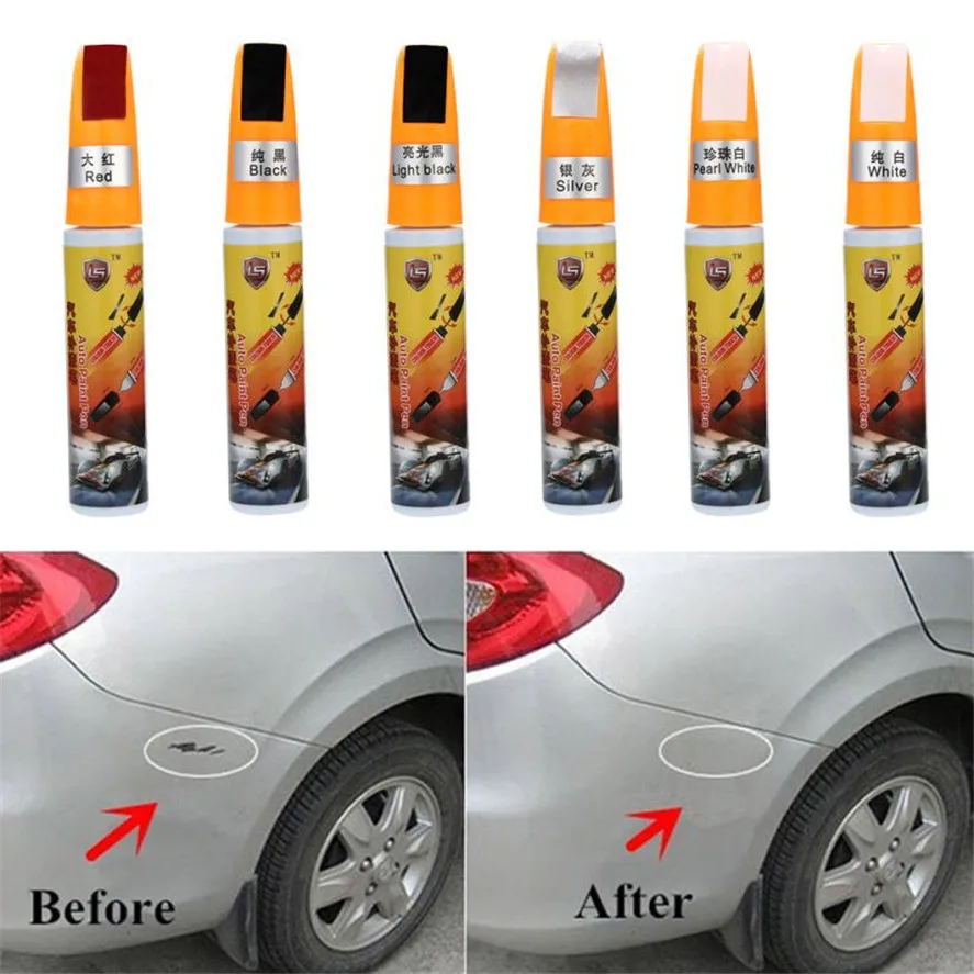 1PC Car Painting Pens 6 Colors 12ML Auto Car Coat Paint Pen Up Scratch Clear Repair Remover