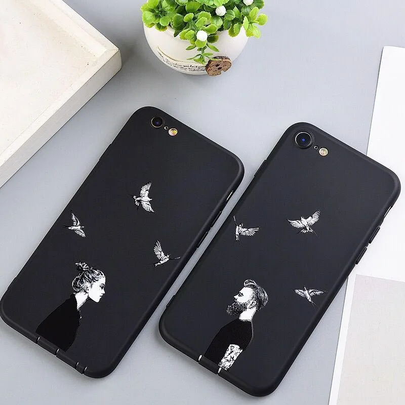 

TUP soft shell phone case for iPhone6 6S 6P 6SP Personality phone case for iPhone 7 8 Simple phone case for iPhone X XS XR MAX