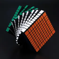 ShengShou 10x10x10 головоломка куб профессиональный ПВХ и матовые наклейки Cubo Magico скорость Классические игрушки для детей и взрослых подарок