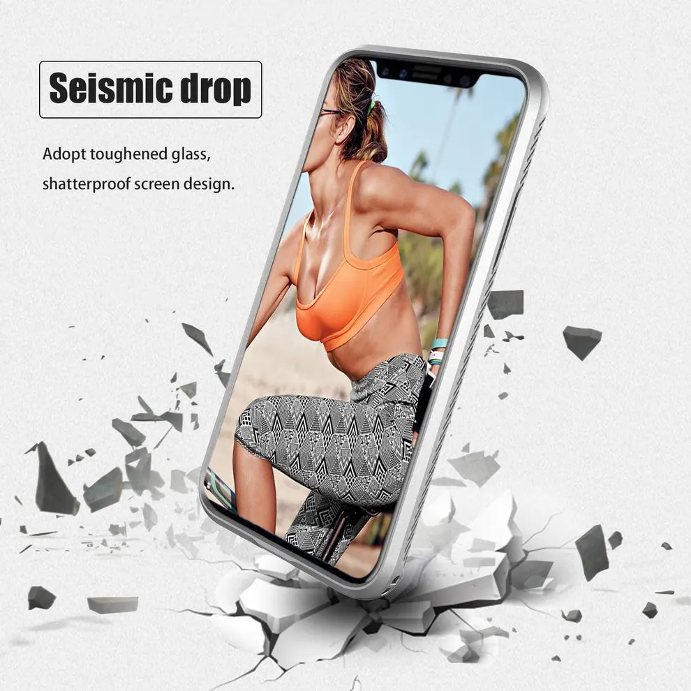 

2pcs Wiredrawing Phone Case Silicone Heat Elimination Phone Cover For iPhone X