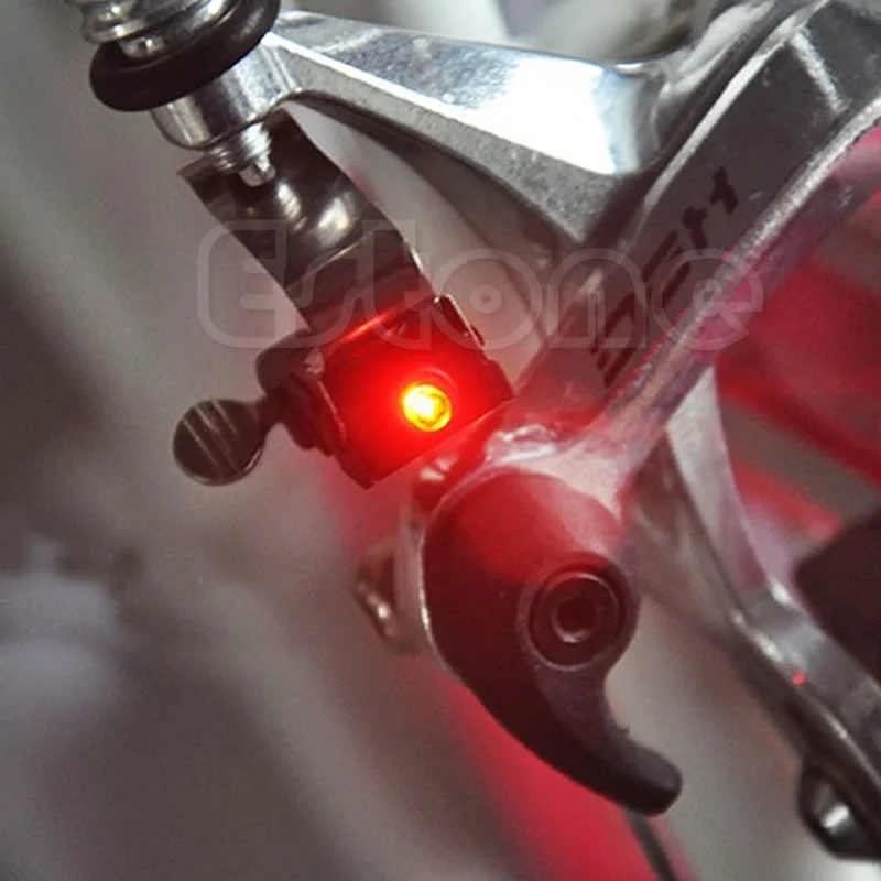 

Mini Bike Bicycle brake light mount tail rear bicycle light cycling led with CR1025 battery accessories