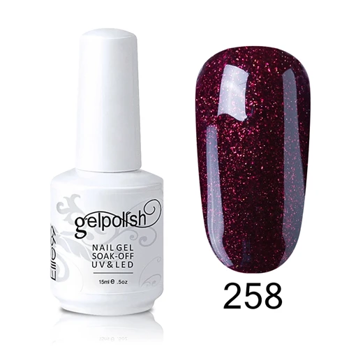 Elite99 15 мл Лак для ногтей Soak Off UV Stamping paint Gellak лак для ногтей светодио дный лампа Gelpolish Lucky лак гибридные лаковые чернила - Цвет: GNS258