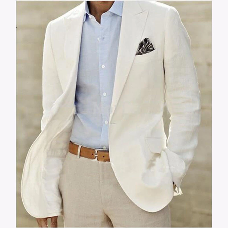 Off white linen blazer Clearance