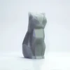 Cat Candle  with skeleton Inside Pet candle Geometry home Decor Craft candle Scary skeleton Skull candle Gift for Christmas ► Photo 1/6