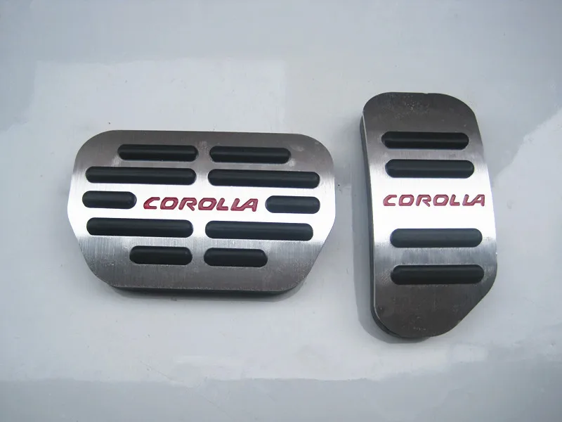 Aluminium Alloy Brake Pedals Cover For Toyota Corolla AT Accessories