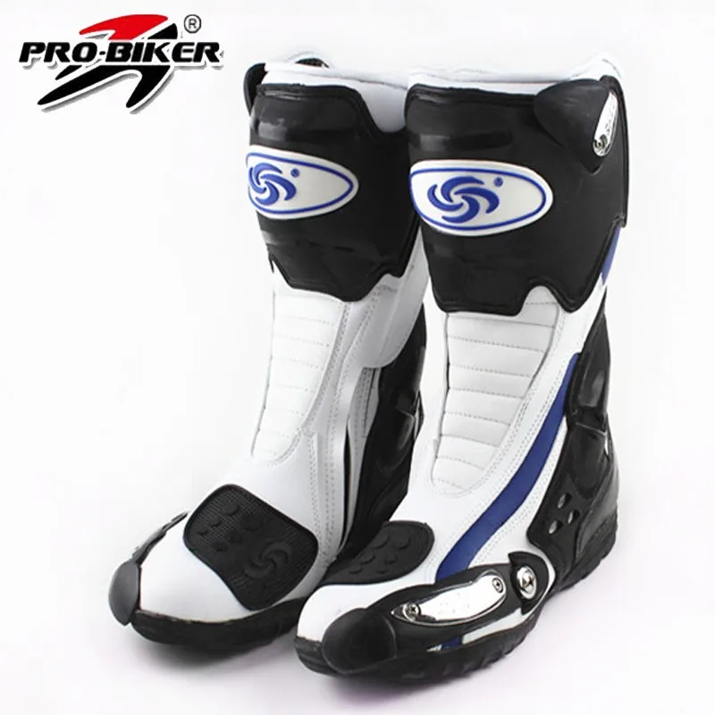 Про скорость B1002 мотоциклетные ботинки, мотоботы обувь для верховой езды, racing Гонки обувь ботинки с высоким голенищем мотоциклетная обувь