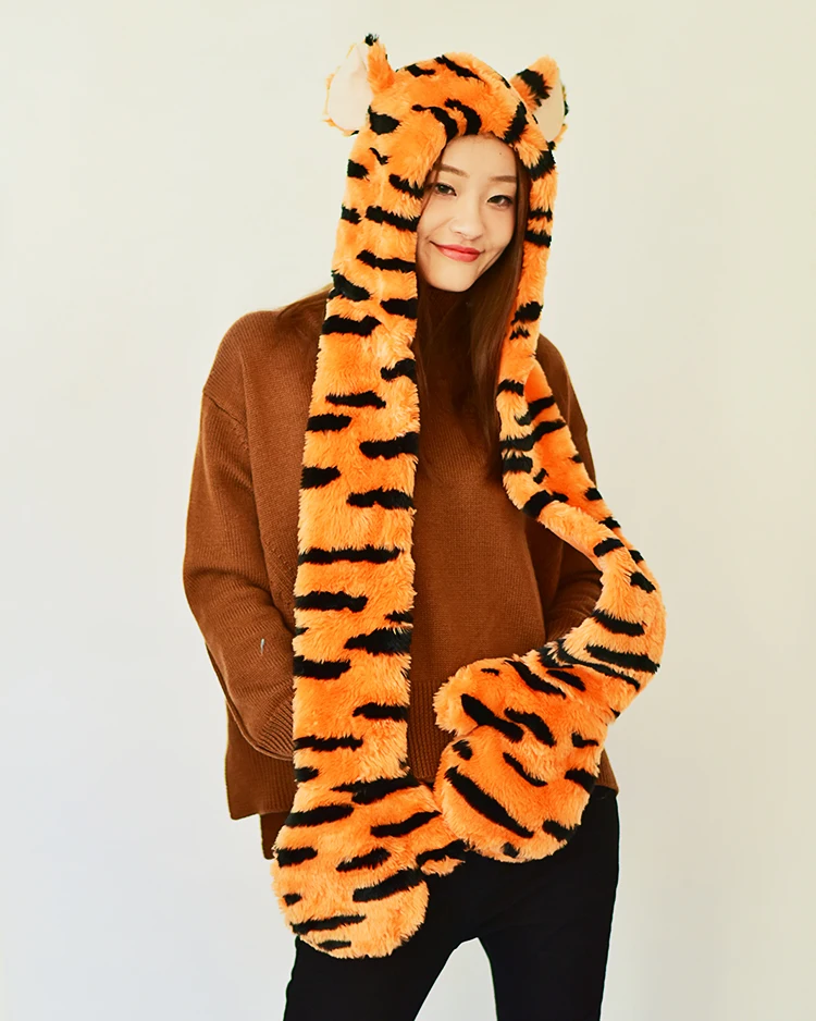 Плюшевая шляпа Tigger Tiger в американском стиле головной убор игрушки куклы подарки