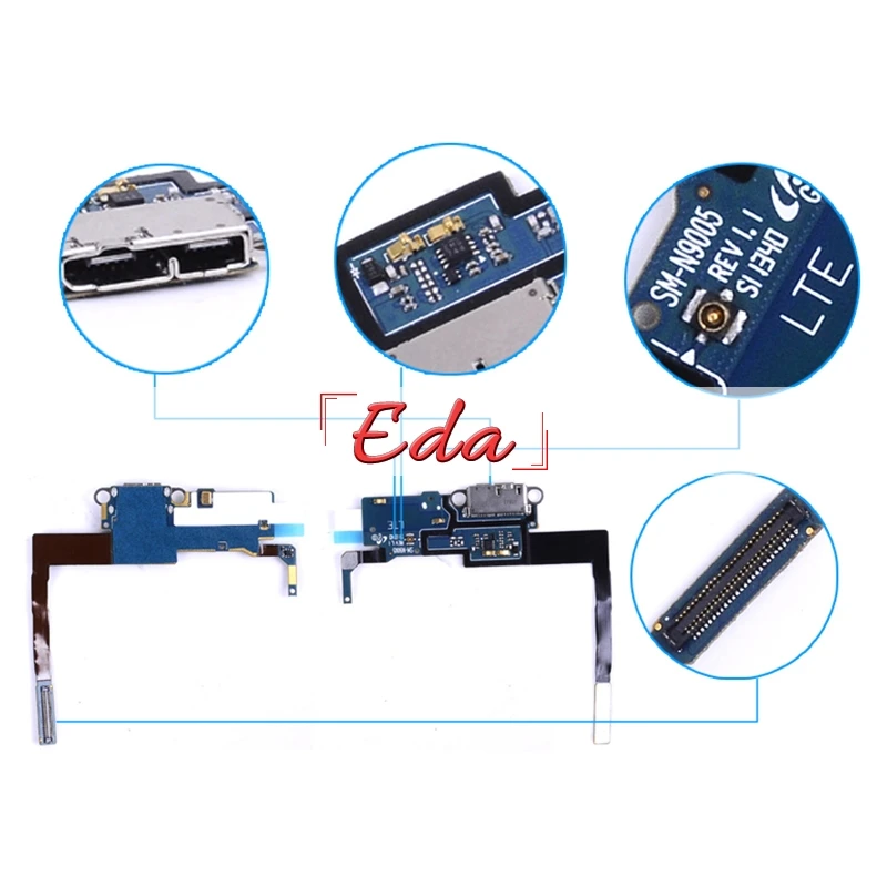 

1pcs N9000 Charging Flex Cable For Samsung Galaxy Note 3 N9000 N9005 Charging Port Dock USB Connector Flex Cable Free Shipping