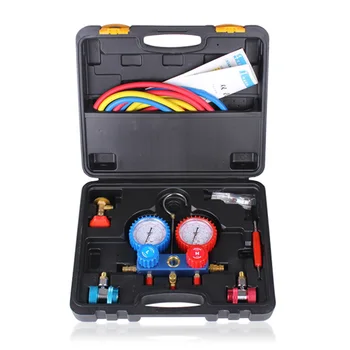 

Fluorine meter for automobile air conditioner Pressure gauge Two gauge valve Air conditioning maintenance tools