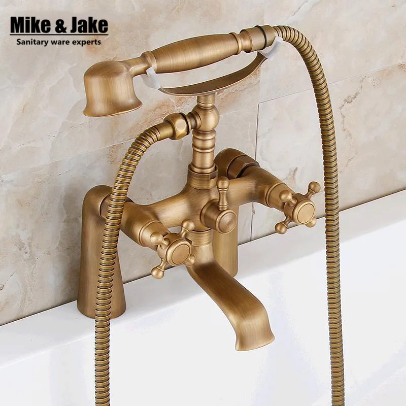 Buy Antique bathtub stand faucet shower mixer faucet