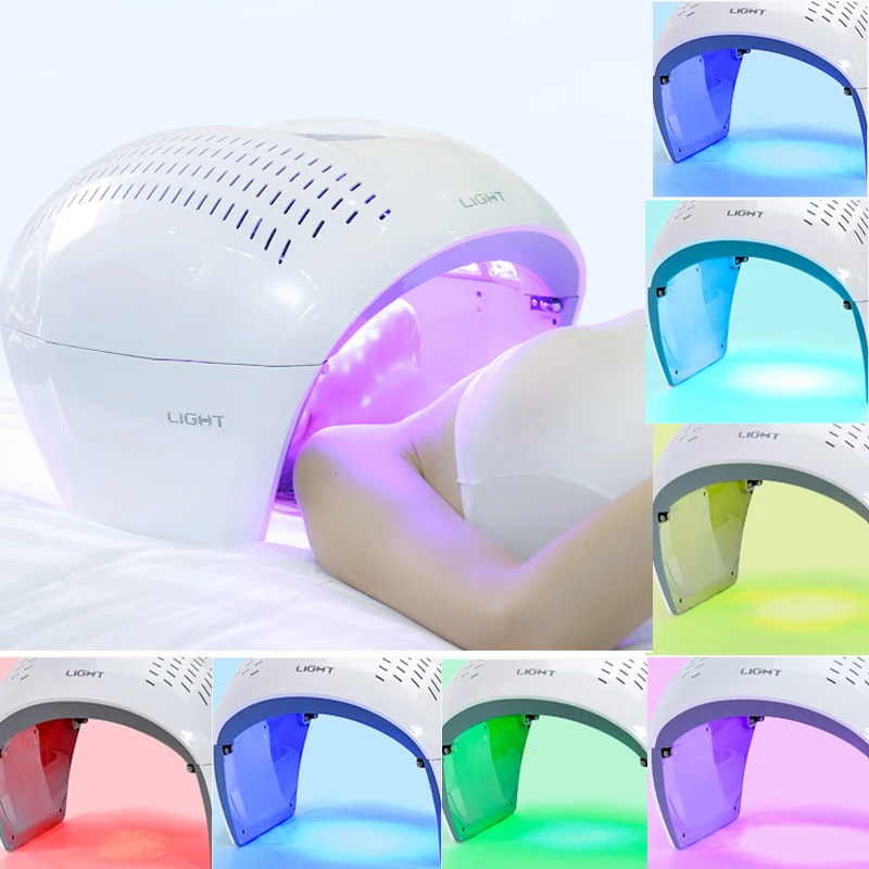 Portable PDT LED photon light Therapy 7 Colors Led Face Mask Light