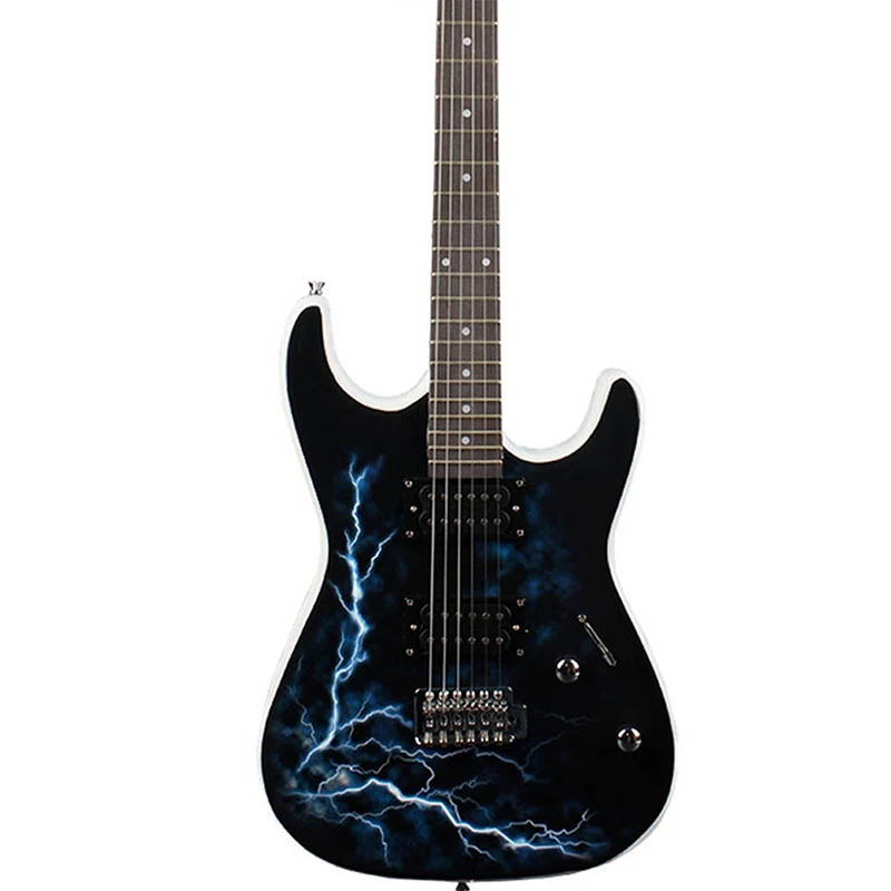

6 String Electric Guitar 39 Inch Guitar Electric Lightning Rosewood Fingerboard Edge Musical Instruments Professional