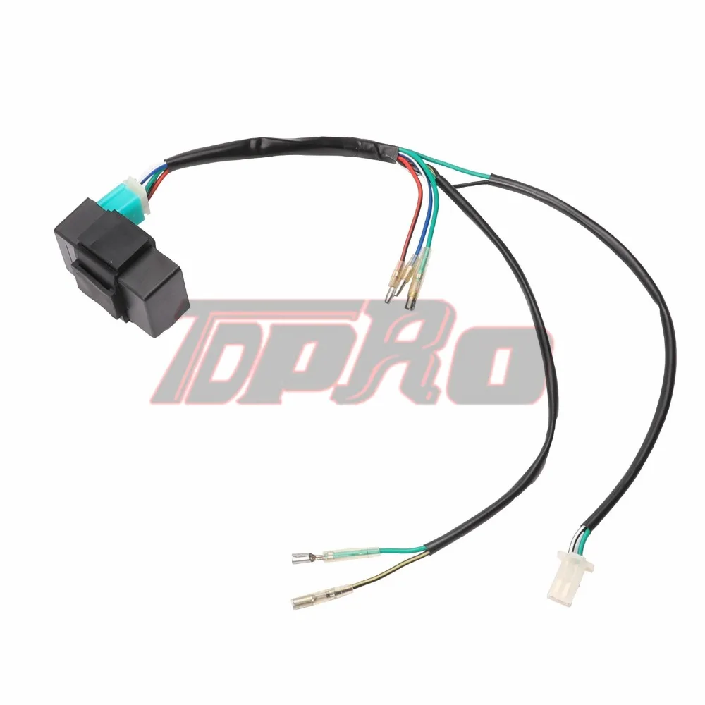 Tdpro зажигания CDI Коробка катушки статор провода Жгут выключатель зажигания подходит 50cc 70cc 110cc 125cc 140cc 4-тактный внедорожника