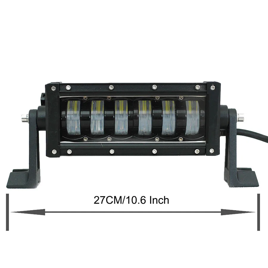 Супер яркий высокий низкий пучок 10," 16,7" 24," 34,8" 44," 52,7" Светодиодный точечный светильник бар для внедорожника SUV Грузовик 4*4 12V 24V - Цвет: 10.6 Inch High Low