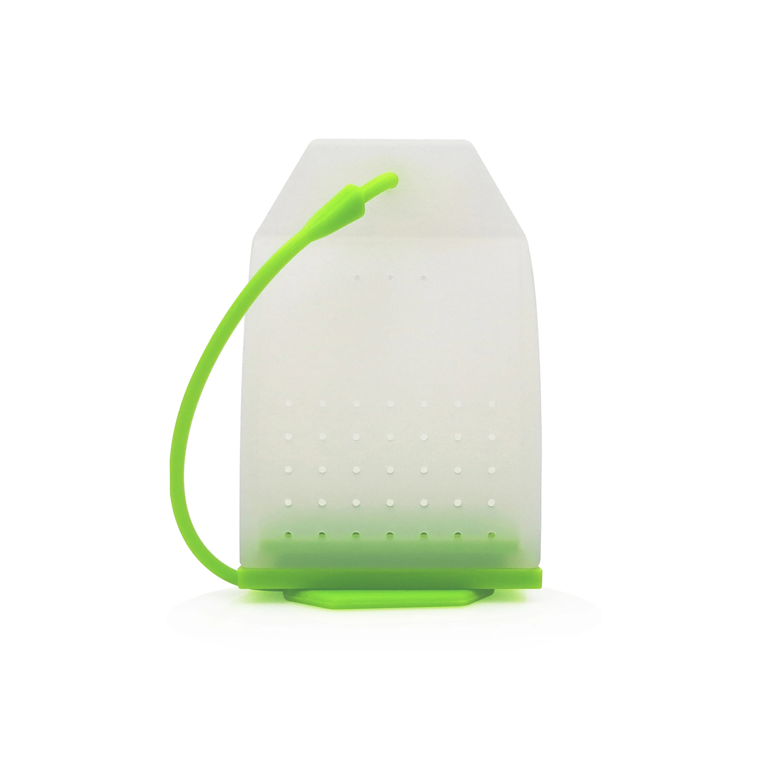 ME.FAM Цветной силиконовый чайный пакетик, безопасный экологичный нетоксичный многоразовый фильтр для заварки чайных листьев, травяное сито для специй - Цвет: Green 1 Piece