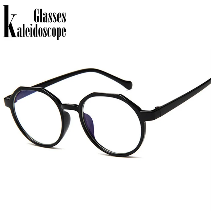 

Kaleidoscope Glasses Blue Film Radiation Protection Glasses Frames Polygon Irregular Glasses Frame Eyewear Frames flat Mirror