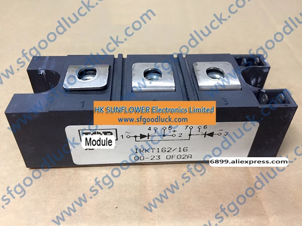 IRKT162/16 IGBT Thyristor SCR Module Power Module 1600V 160A 7-Pin INT-A-PAK Approximate weight:200g(7.1oz)