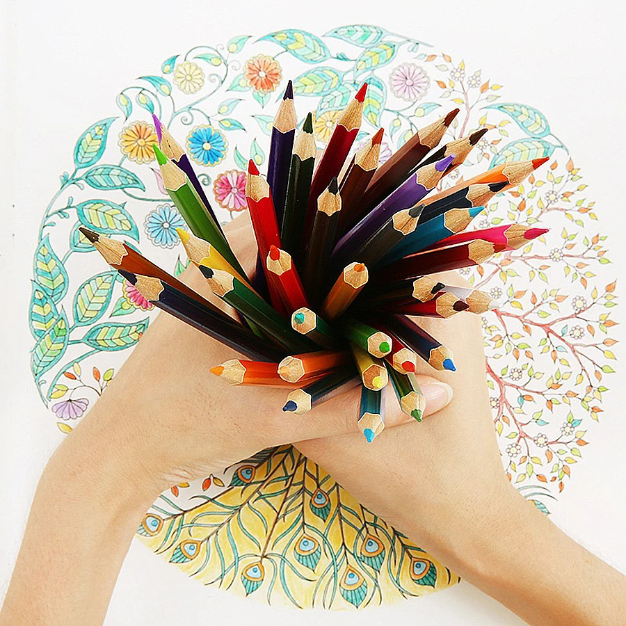 12 36 Colors Pencils Natural Wood Colored Pencils Professional Drawing