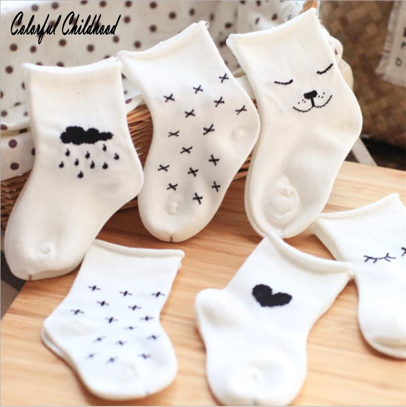 

Creative rain/emotion print Socks baby Kids cotton ankle socks cozy infant toddler boy/girls Socks spring autumn