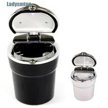 Ladysmtop пепельницы для авто с светодиодный синий свет чехол для LADA Веста 1300 Niva Samara перстень Priora Калина Safarl largus ВАЗ