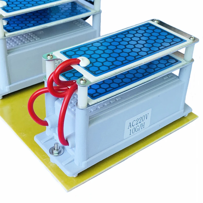 Portable Ceramic Ozone Generator 220V/110V 20g Double Integrated Long Life Ceramic Plate Ozonizer Air Water Air Purifier