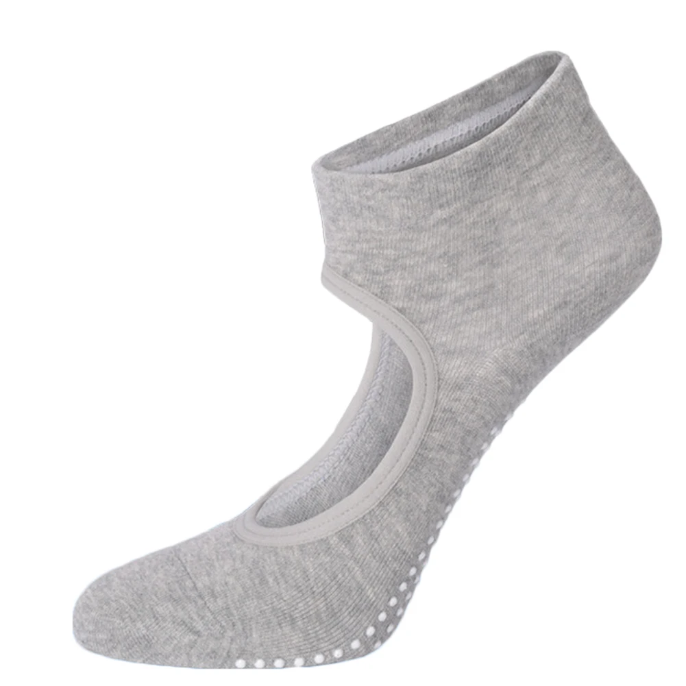 Высокое качество 1 пара для женщин спортивные Fit Йога носки для девочек Нескользящие Дышащие носки для фитнеса танцы тренажерный зал пятки