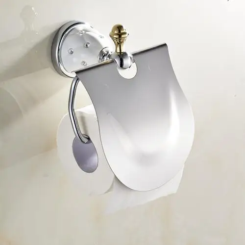 

Copper chrome bathroom paper towel holder toilet paper holder toilet paper box gold pattern tissue box