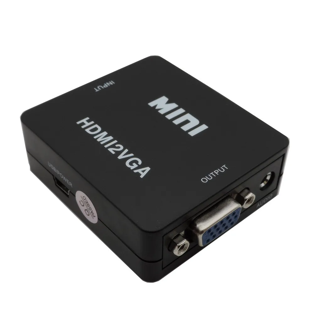 HDMI 2 مهايئ VGA تحويل ، HD1080P-In ، PC VGA إخراج الصوت موصل USB إمدادات الطاقة ل HDTV PC ، كمبيوتر محمول شحن مجاني HDMI 2 مهايئ VGA تحويل ، HD1080P-In ، PC VGA إخراج الصوت موصل USB إمدادات الطاقة ل HDTV PC ، كمبيوتر محمول شحن مجاني