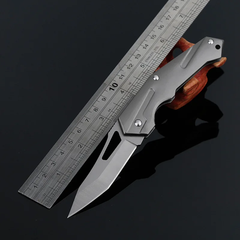 

Karambit Survival Knife Mini Portable Key Edc Stainless Steel Fold Camping Tactical Folding Pocket Ring Outdoor Hunting Knives