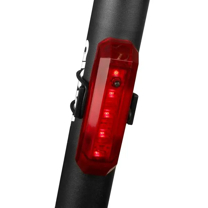 

USB Rechargeable Waterproof 5-LED Lamp Mini Safety Warning Taillight