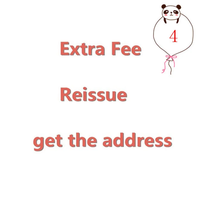 

Extra Fee to get your address online for resending
