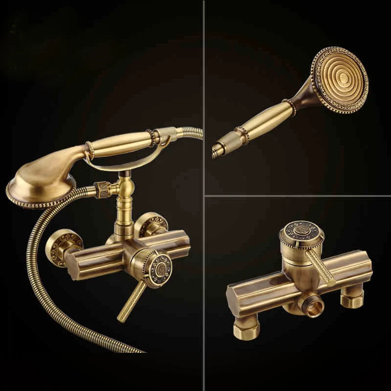 Luxury Chrome Brass Polished Bathroom Clawfoot Bathtub Faucet