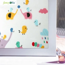 Модная декоративная пленка для детей, детская комната, матовая самоклеящаяся стеклянная пленка, статические наклейки на стекло