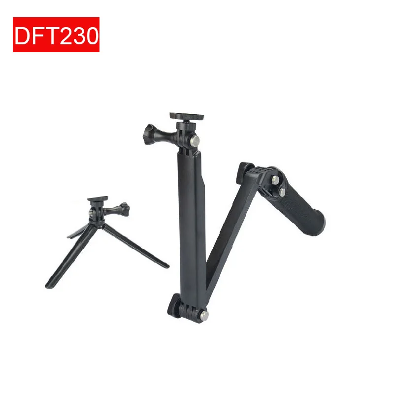 DFT230 Действие камера 4" Дайвинг Выдвижной алюминиевый Go Pro палка для селфи монопод GoPro HERO 7 6/5 4,3+ SJCAM Xiaomi Yi 4 к - Цвет: DFT230