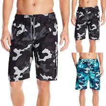 Мужские камуфляжные повседневные шорты с полосками для пляжа и работы, мужские шорты, мужские плавки для плавания zwembroek