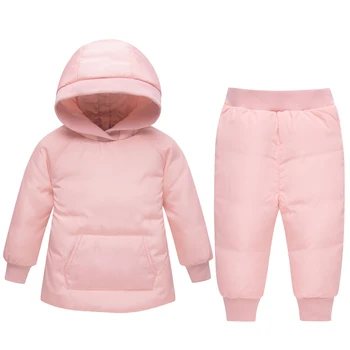 

Winter Children's Clothing Set Baby Boys Girls Clothes For New Year's Eva Kids Hooded Parka Jackets Coat Down Snow Wear