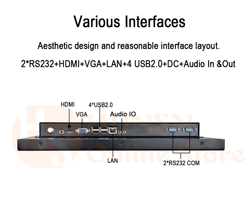 19 дюймов доступны, Поддержка Win10 или Linux, Тайвань 5 проводов Сенсорный экран, промышленных Панель ПК, Intel Core I5, [COM USB LAN HDMI WI-FI]