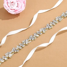 Mecresh горный хрусталь цветок невесты свадебное платье ремни женское платье аксессуары лента пятно свадебный пояс, лента 246 см MYD015
