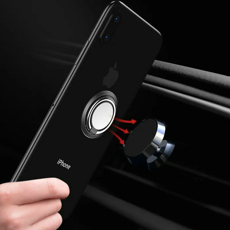 Magnetic Luxury Universal Phone Metal Finger Ring Holder For iPhone Samsung Xiaomi Mobile Phone Finger Stand Mount Support Magnetic Luxury Universal Phone Metal Finger Ring Holder For iPhone Samsung Xiaomi Mobile Phone Finger Stand Mount Support